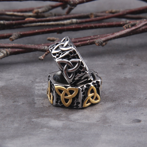 Anillos de moda Odin nórdico vikingo amuleto runa palabras RETRO joyería