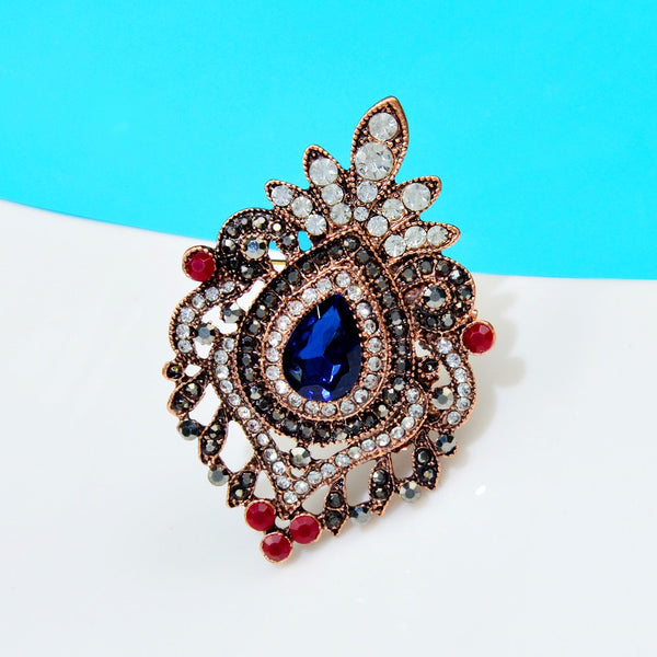 Rhinestone Vintage Crown Style Brooches For Women
