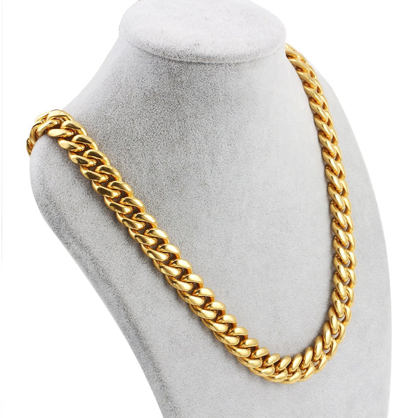 Collar de acero inoxidable OUMI de 6 a 14 mm para hombre y mujer