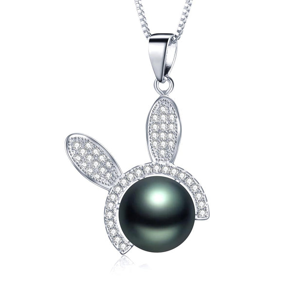 Colgante de plata de ley 925 con forma de conejo