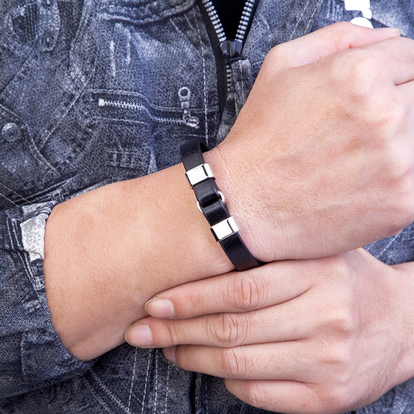 Pulseras vintage con cierre magnético de oro negro