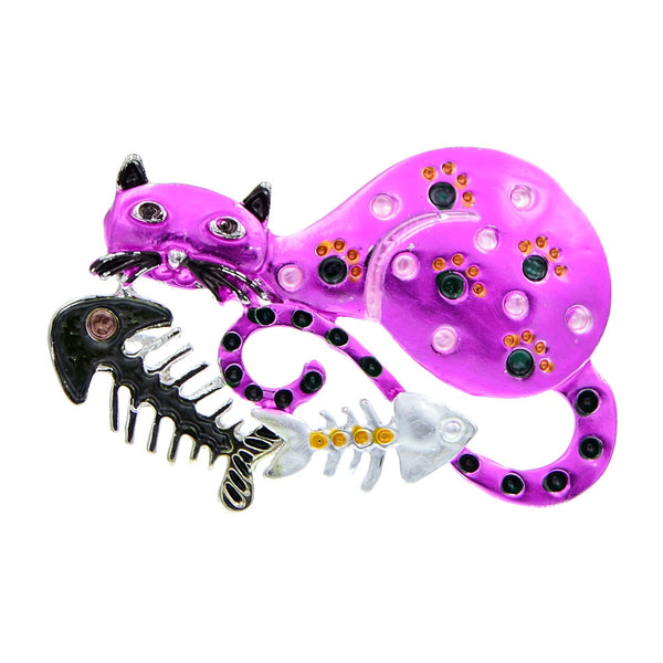 Enamel Cat Brooches New Design Kitty Pin
