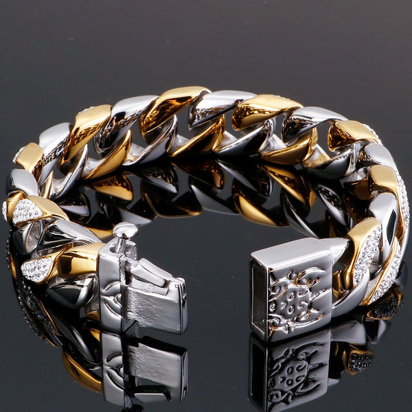 Mens Bracelets Bangles Factory Wholesale Gold Plated Sheep Head Bracelet For Men