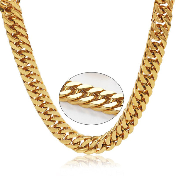 Collar de cadena cubana para hombre y mujer