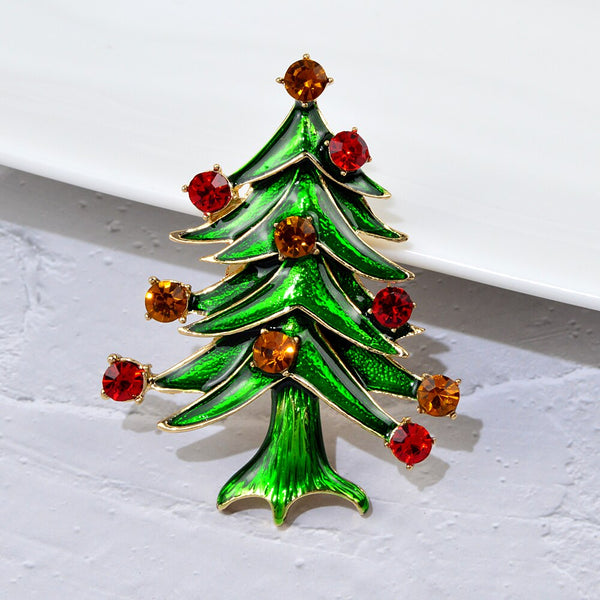 Christmas Tree Brooches For Women And Men