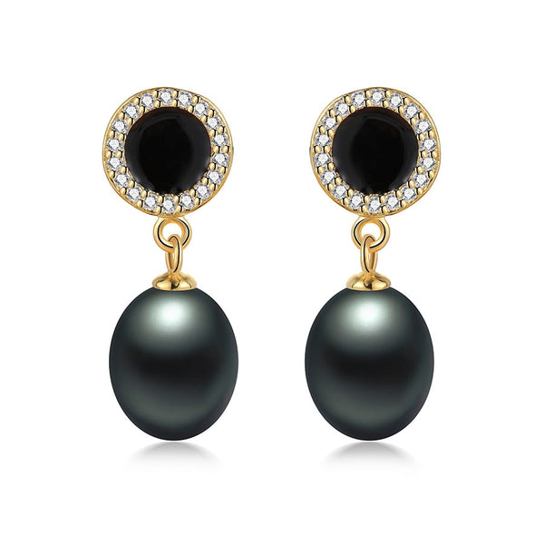 Classic 925 Silver Zircon Drop Earrings