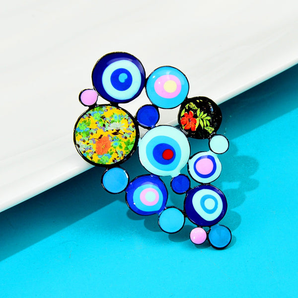 New Arrival Large Circle Round Geometric Brooches For Women
