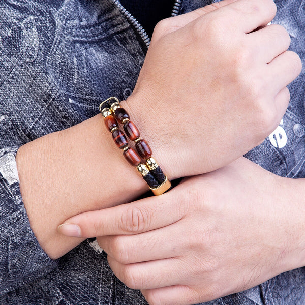 High Quality Natural Tiger Eye Bracelets For Men