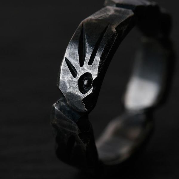 Anillo ajustable de apertura simple con nueva personalidad original de diseñador