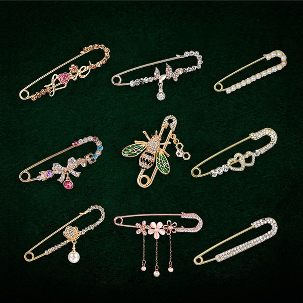 Cute Refined Crystal Rhinestone Branch Brooches