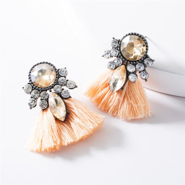 Fashion Jewelry Earings European Style Exaggerated Rhinestone Women