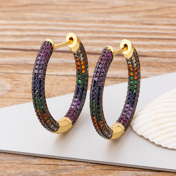 New Luxury 4 Colors Choice Crystal Boho Earrings