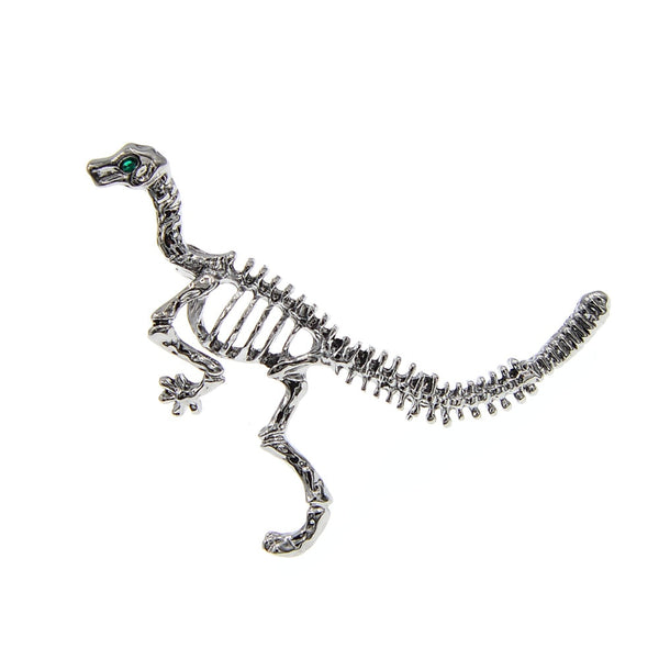 Broche de dinosaurio vintage, broche de esqueleto, broches para mujeres y hombres