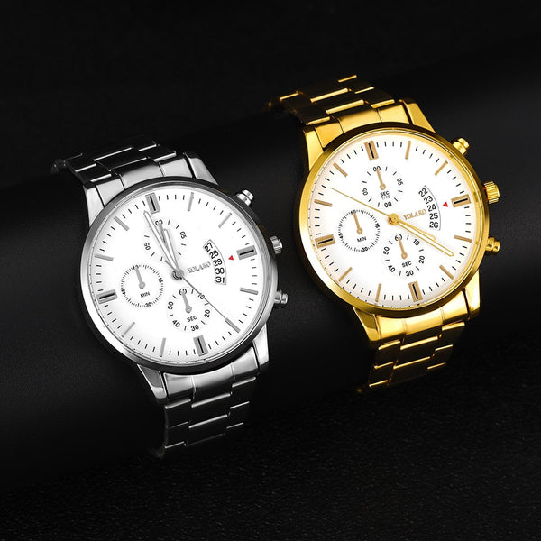 Reloj deportivo de lujo para hombre, resistente al agua hasta 30 m, con fecha