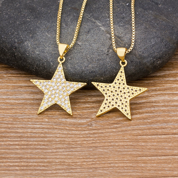 New Fashion Simple Star Lucky Choker Necklace For Women