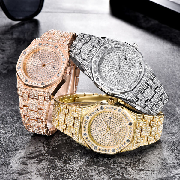 Fashion Super Bling Hip Hop Iced Out Unique Men Watch