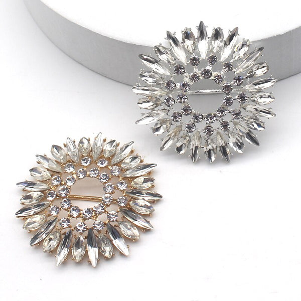 57mm Mixed Colors Diamond Alloy Rhinestone Buckle 2Pcs/Lot  DIY Decoration Accessories