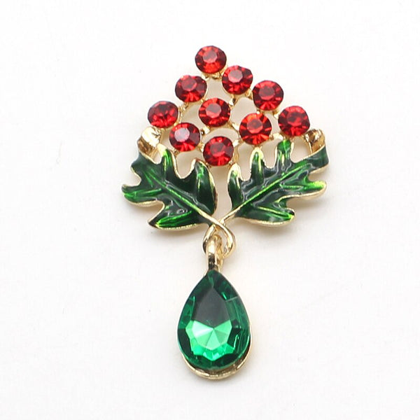 Fashion 5Pcs/Lot 50*30mm Metal Alloy Water Drop Brooch Button