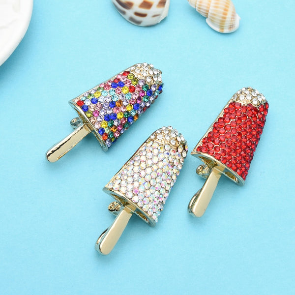 Sparkling Popsicle Ice-sucker Icecream Brooches Women