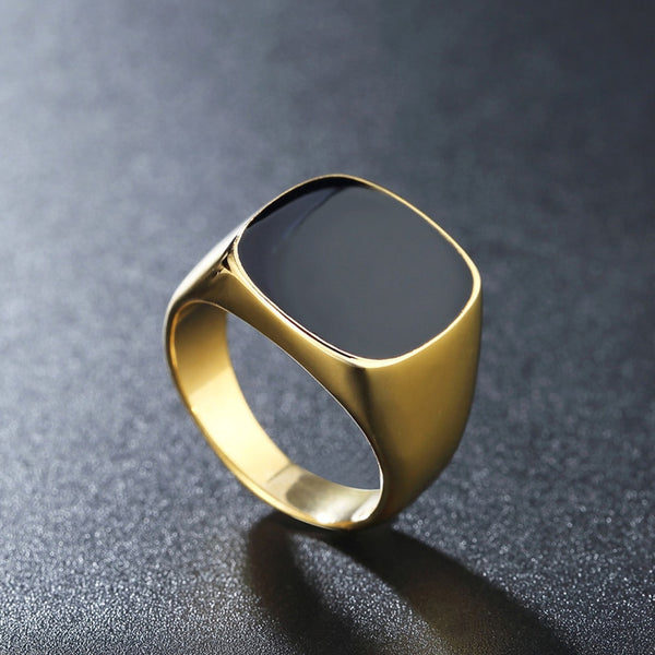 Anillo de vinilo romántico punk para hombres y mujeres