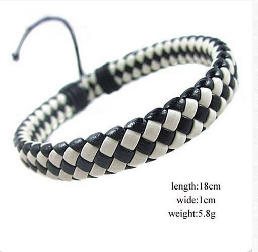 Unisex Leather Bracelet Bracelet Cuff Rope Can Be Adjusted Well Gift