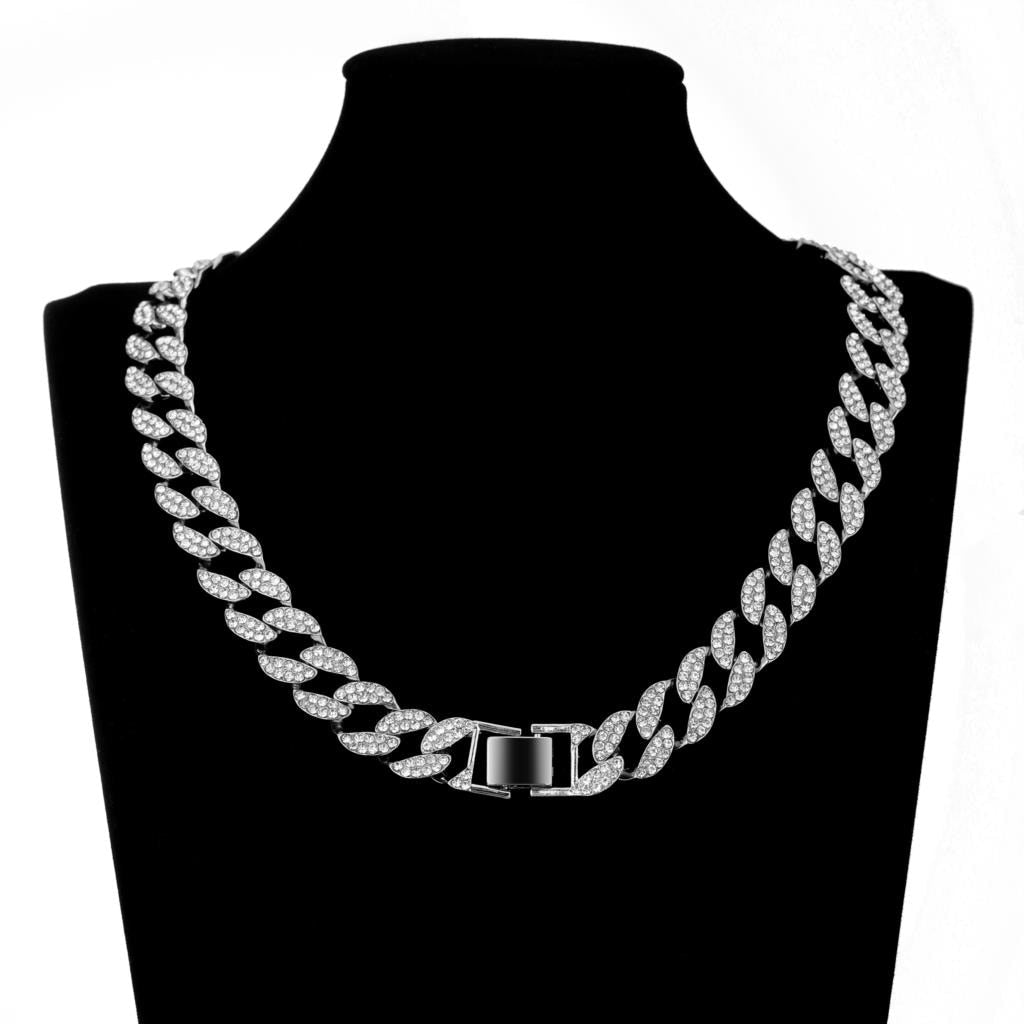Hip-Hop Chains Gold Chain Studded Large Heavy Cuban Chain