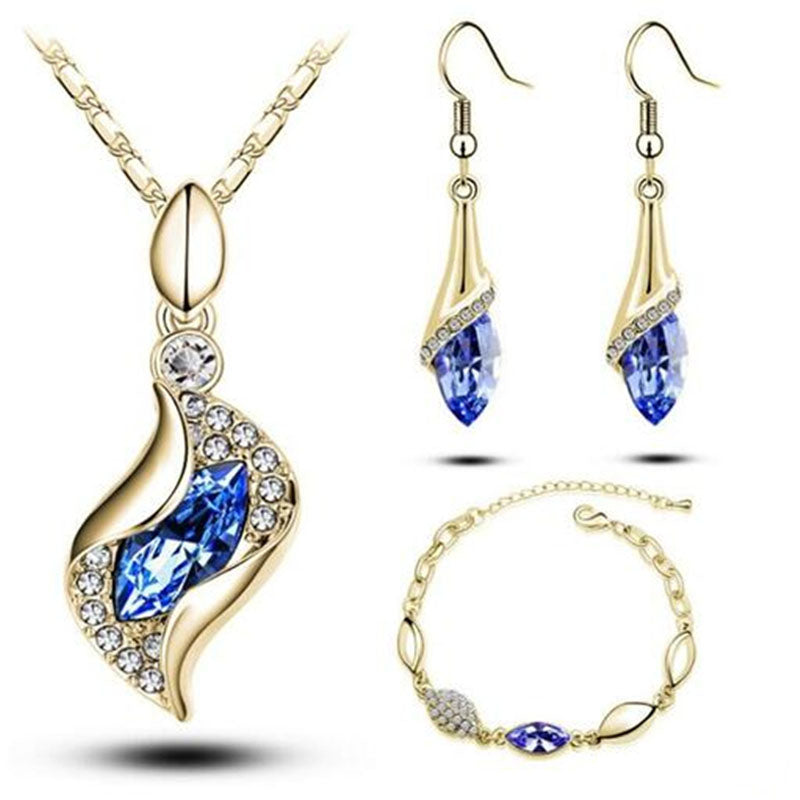 Horse Eyes Tear Water Drop Jewelry Sets