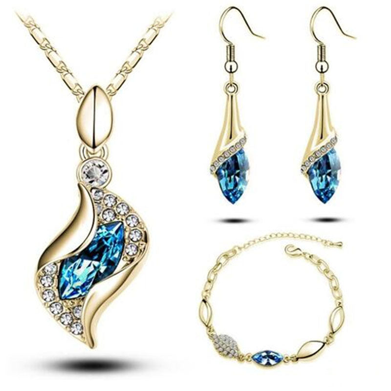 Horse Eyes Tear Water Drop Jewelry Sets