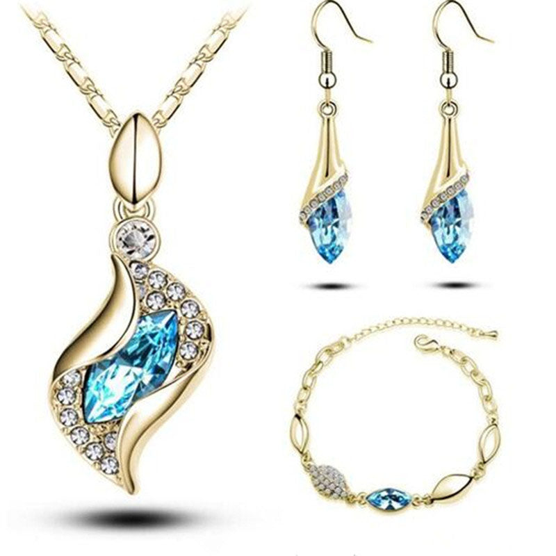 Horse Eyes Tear Water Drop Jewelry Sets