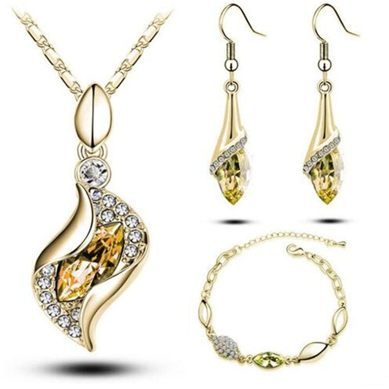 Horse Eyes Tear Water Drop Jewelry Sets