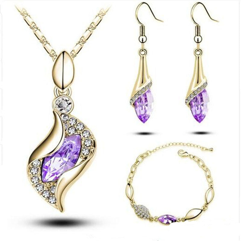Horse Eyes Tear Water Drop Jewelry Sets