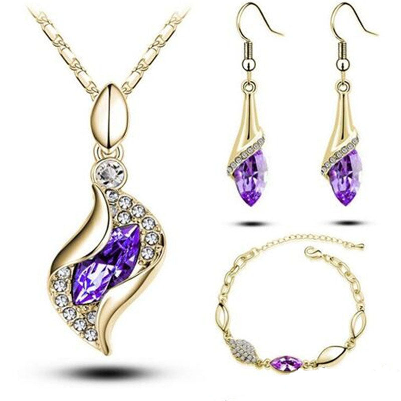 Horse Eyes Tear Water Drop Jewelry Sets