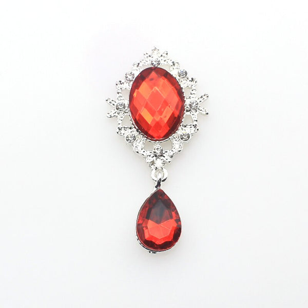 10Pcs/Lot 27*52mm Flat Bottom Pendant With Rhinestone Buttons DIY Accessories