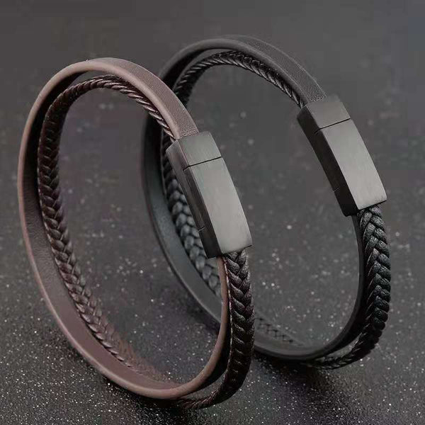 Multi Layer Leather Bracelets For Men Women Lovers Bracelet