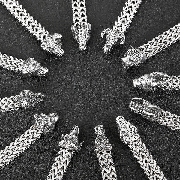 Pulsera del zodiaco de acero inoxidable para hombre