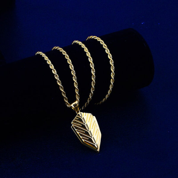 Nuevos collares colgantes de cadena de acero inoxidable 316L para mujeres y hombres.