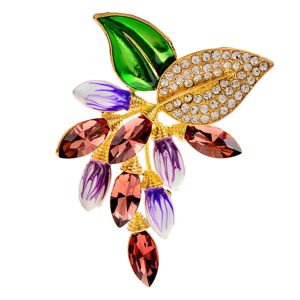 Rhinestone Flower Brooches For Women