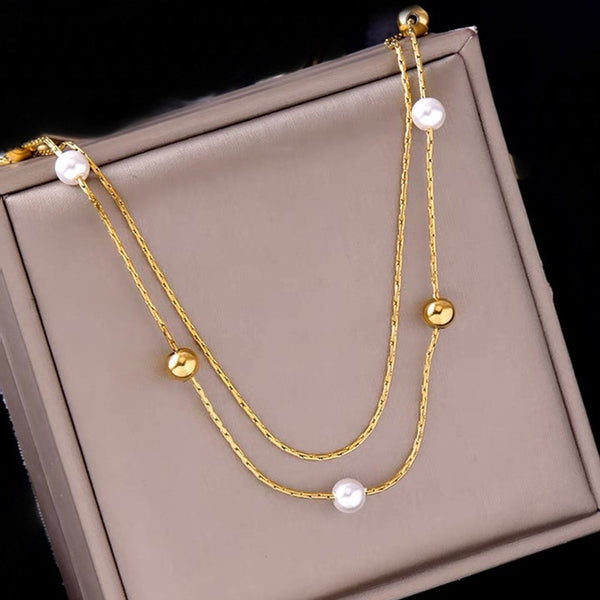 316L Stainless Steel Beaded Necklace