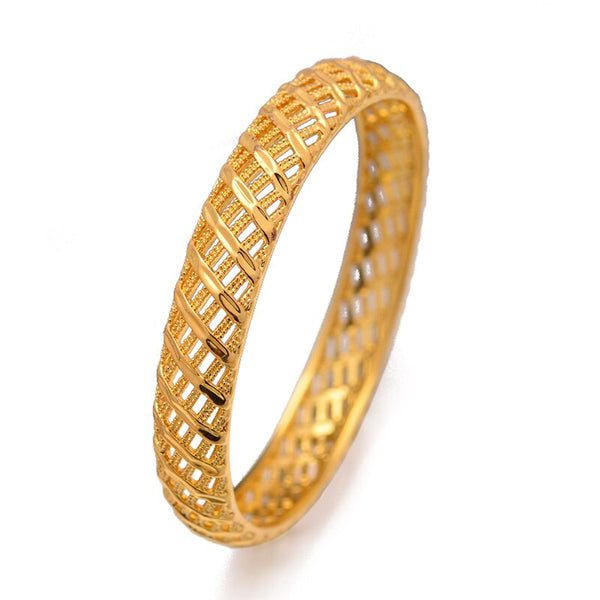 Arab Dubai Baby bangles For Girls boys child gold Color bracelet