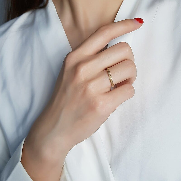 Simple 2mm Silver Color Stainless Steel Couple Ring