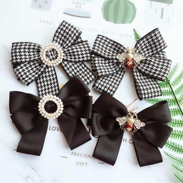 Fashion New School Style Girl Ribbon Brooch