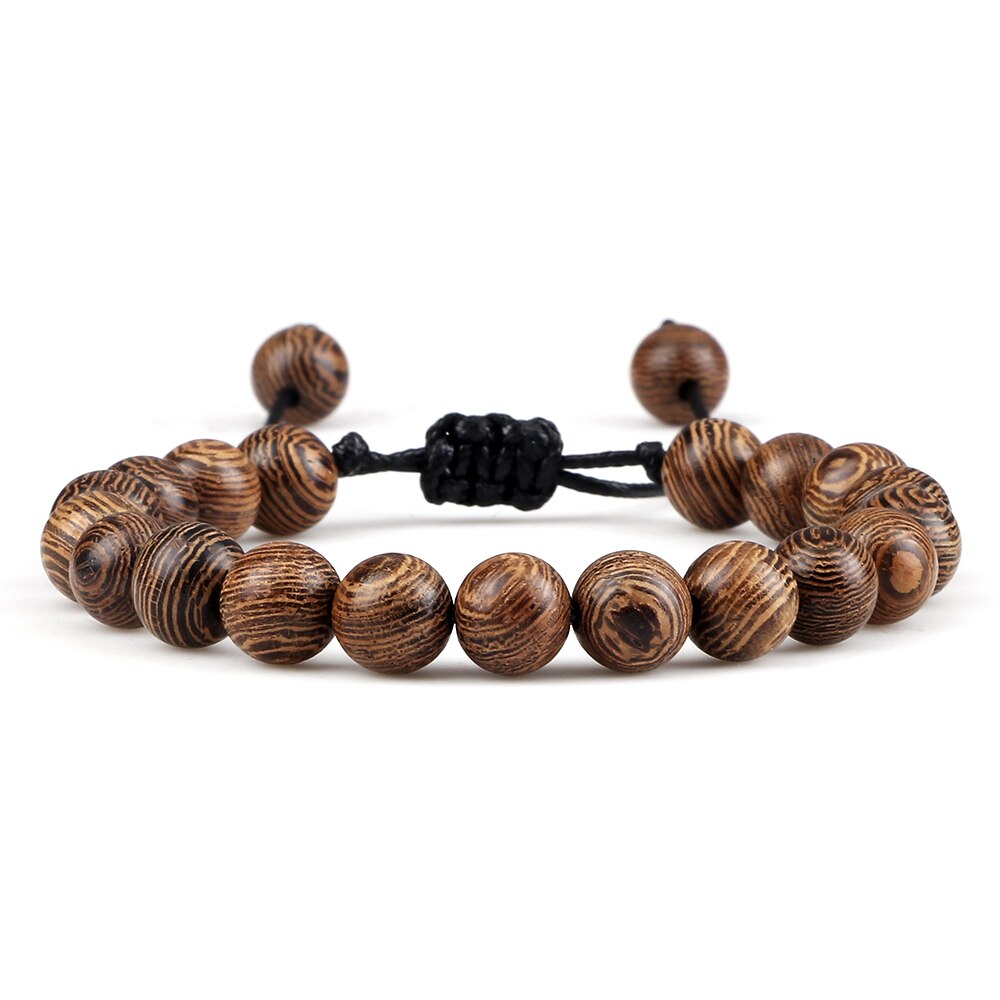 Hot 2pcs/set Men Beaded Bracelets Tiger Eye Lava Natural Stone Onyx Beaded Couple Distance Bracelets