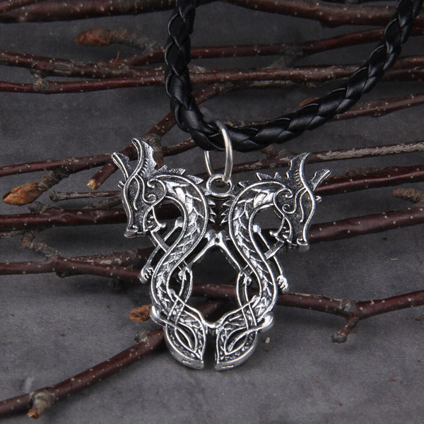 Dropshipping Double Dragon Retro Necklace