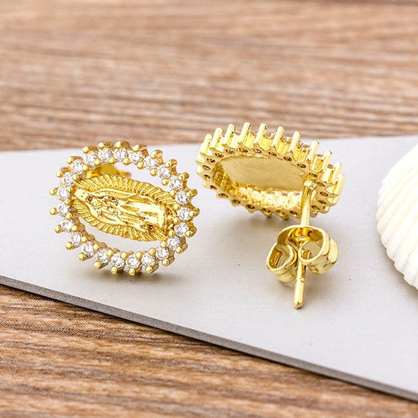 Oferta especial: 28 estilos de pendientes clásicos de la Virgen María para mujer