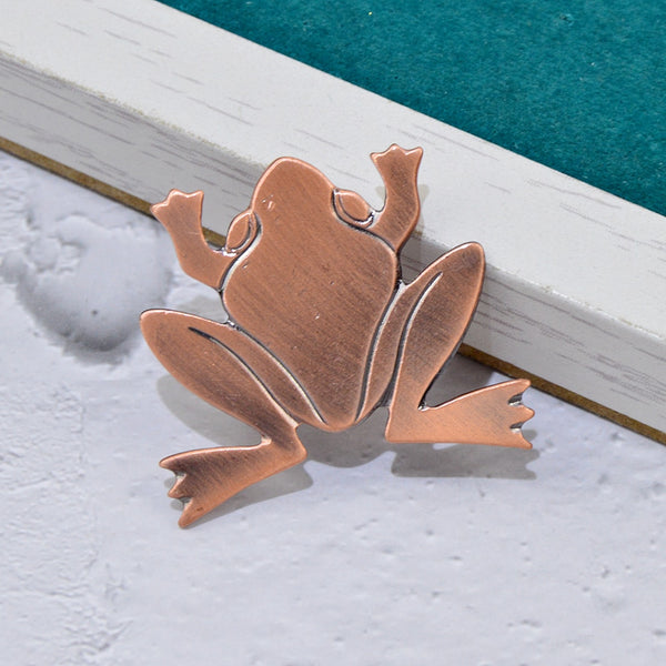 Simple Design Frog Brooches For Men Cute Animal Brooch