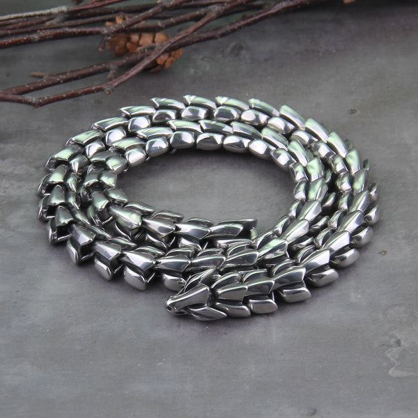 Viking Ouroboros vintage punk Necklace for men