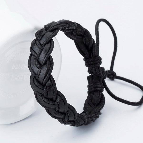 Fashion Charm Leather Bracelets Popular Handmade Bangle