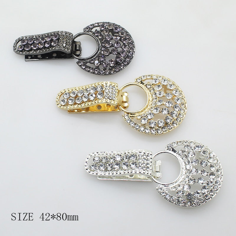 Metal Buttons For Overcoat Clothing 1Pcs Alloy Rhinestones Duckbill Button