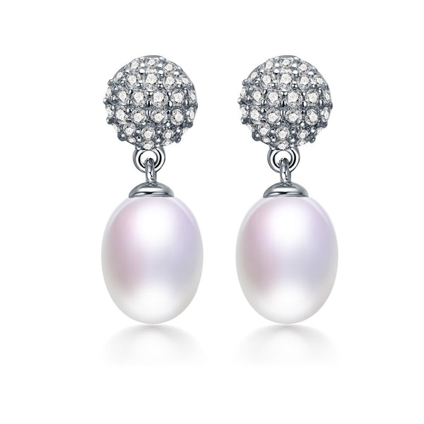 AAAA Natural Pearl Engagement Earrings For WIfe Gift, Beautiful Jewelry Earrings