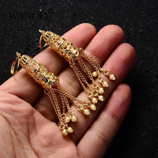 India Middle East Birdcage Birdcage Hippie Tribal Jewelry Gold colour Egypt Thailan Bride women Earrings